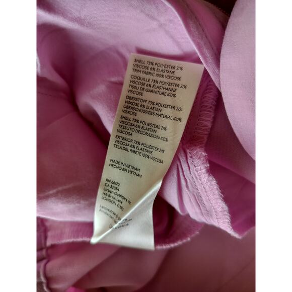 Anthropologie Maeve Women's Pink Lilac Straight Leg Seamed Trousers Pants Size 4 - Picture 13 of 13